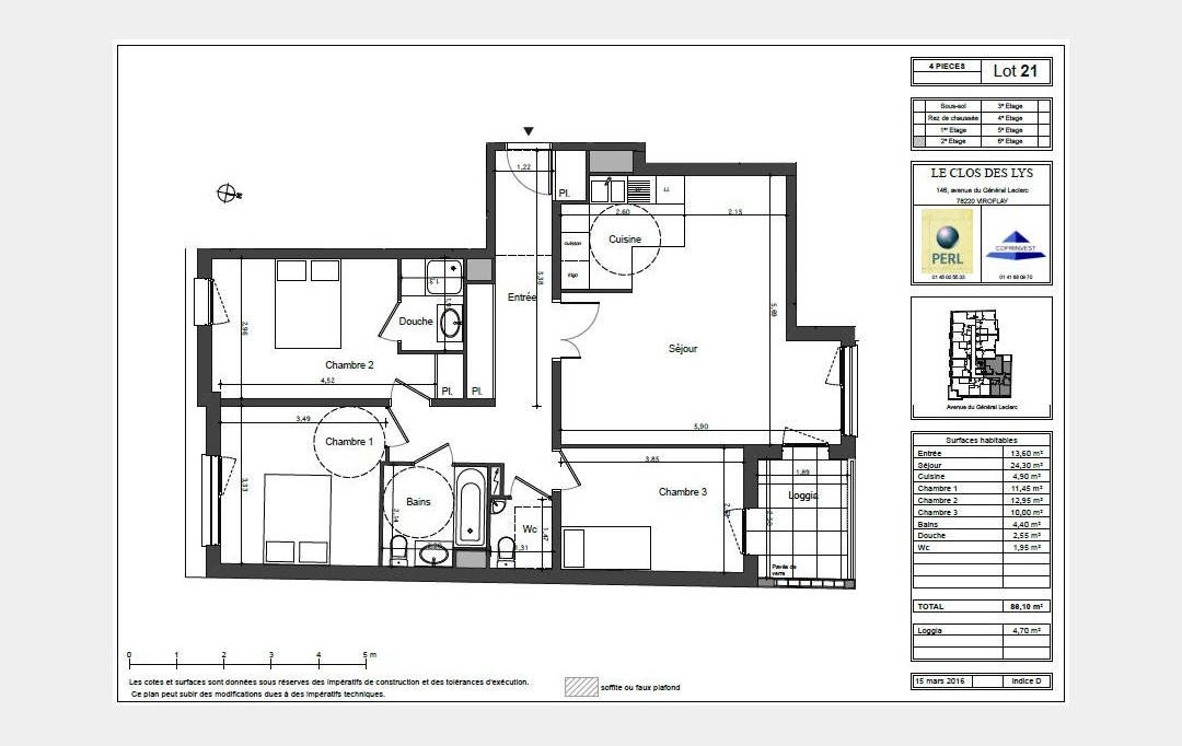 Annonces PUTEAUX : Appartement | VIROFLAY (78220) | 90 m2 | 432 000 € 